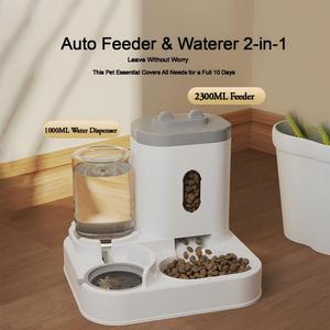 Dispenser Automatico 2-in-1 <span class=keywords><strong>per</strong></span> <span class=keywords><strong>Cibo</strong></span> e Acqua <span class=keywords><strong>per</strong></span> Animali Domestici, Fontanella <span class=keywords><strong>per</strong></span> Cani e <span class=keywords><strong>Gatti</strong></span> - Product Image 3
