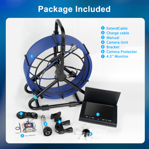Draagbare 4.3-Inch Hd Riool <span class=keywords><strong>Camera</strong></span> Systeem Voor Industriële Pijpleiding Endoscoop Gebruikt Voor Pijpleiding Detectie En Riool Exploratie - Product Image 5