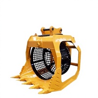Bucket Penyaring Putar Hidrolik untuk Excavator