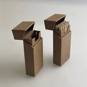 EPR chứng nhận cứng nhắc giấy tay cuộn Hộp Thuốc Lá lật đầu Trống hộp thuốc lá kraft giấy 10 cái trước hộp cuộn biểu tượng tùy chỉnh - Product Image 1