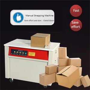 Petite machine à cerclage <span class=keywords><strong>de</strong></span> cartons semi-automatique, machine à cerclage <span class=keywords><strong>de</strong></span> bande en polypropylène avec table à pneus - Product Image 3