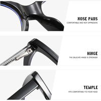 Lunettes d'ordinateur anti-lumière bleue Sunray personnalisées, monture TR90 rétro, verres PC, style œil de chat sexy, monture intégrale TR90 écologique pour femmes