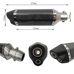 Tuyau de silencieux d'échappement universel pour moto, DB Killer <span class=keywords><strong>Scooter</strong></span> CRF 230 Gy6 Nmax Duke 125 <span class=keywords><strong>Tmax</strong></span> 500 R3 Pcx125 - Product Image 2