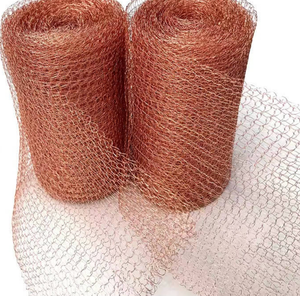 Rouleau de maille en cuivre pur flexible et malléable - Barrière anti-fissures et filtration résistante à la corrosion de longue durée <span class=keywords><strong>pour</strong></span> les applications domestiques - Product Image 1