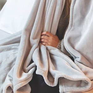 Bán Sỉ Chăn Lông Cừu <span class=keywords><strong>Flannel</strong></span> Ưa Thích Màu Xám Nhãn Hiệu Tùy Chỉnh Chất Lượng Cao Cho Phòng Khách - Product Image 3