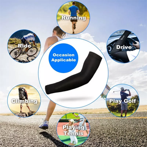 Mangas de Compresión Deportivas con Protección Solar y Logotipo Personalizado, Mangas de Compresión con Protección UV para Ciclismo y Baloncesto - Product Image 6