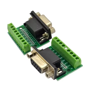 Adaptateur de connecteur DB9 mâle et femelle, borne à vis, 9 broches, 9 trous, carte de conversion RS232 RS485 - Product Image 1