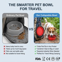 Bol pliable pour chien en Silicone, Logo personnalisé, bols pour animaux de compagnie, voyage
