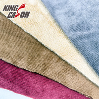 Tissu en polyester Kingcason, vente chaude, écologique, luxueux, super doux, lisse, couleur unie, jacquard, flanelle, polaire pour canapé