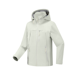 A616 Giacca rigida da esterno monostrato da donna con cappuccio <span class=keywords><strong>impermeabile</strong></span> completamente incollato con cerniera - Product Image 3