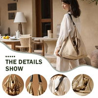 Sac fourre-tout grande capacité en jute, sac à bandoulière souple, motif ethnique vintage, sac recyclé pour voyage d'affaires