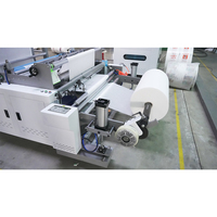 Machine de fabrication de sacs de courses en non-tissé à poignée souple ZXL-D700, haute précision, écologique, avec PLC et moteur