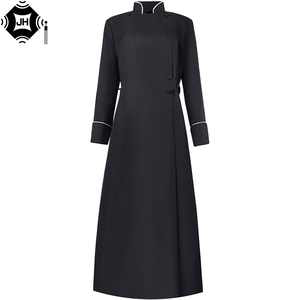 <span class=keywords><strong>Traje</strong></span> <span class=keywords><strong>de</strong></span> Sacerdote Medieval, Túnica <span class=keywords><strong>de</strong></span> Clero, Atuendo para Exhibición y Actuación, Cuello Alto <span class=keywords><strong>de</strong></span> Sacerdote - Product Image 1