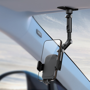 Phổ điện thoại di động chủ 360 độ xoay xe Sun visor gương chiếu hậu núi có thể điều chỉnh người giữ điện thoại - Product Image 1