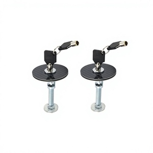 Cerradura de capó de fibra de carbono con llave de hierro cincado para coche de carreras - Product Image 2