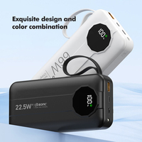Vente chaude 10000 20000 30000mah Power Banks 22.5W Portable Chargeur Rapide Powerbank Tendance Téléphone Mobile