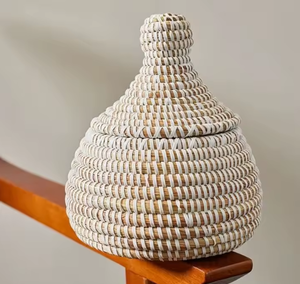 ตะกร้าเก็บหญ้าทะเลทำมือจากธรรมชาติสำหรับตกแต่งบ้านผลิตจากเวียดนาม - Product Image 1