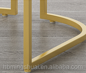 <span class=keywords><strong>Chaise</strong></span> ronde moderne en forme de U, meuble à base métallique, mobilier de salle à manger en velours, tabouret, <span class=keywords><strong>art</strong></span> déco, 1 pièce - Product Image 5