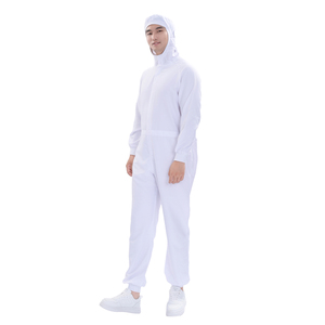 Tuta <span class=keywords><strong>da</strong></span> <span class=keywords><strong>lavoro</strong></span> <span class=keywords><strong>per</strong></span> l'industria alimentare bianca | Tessuto TC65/35 210gsm | Uniforme <span class=keywords><strong>per</strong></span> la lavorazione degli alimenti personalizzata in fabbrica - Product Image 3