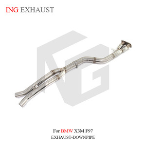 Tubo de escape de acero inoxidable ING, tubo medio único para <span class=keywords><strong>BMW</strong></span> X3M F97 con piezas de torneado de rendimiento automático de alta calidad - Product Image 4