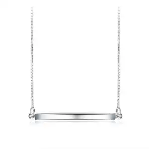 RINNTIN SN09 Einzigartige Schmuck Silver925 Halskette Bar Halskette Bar Schmuck für Frauen Halskette