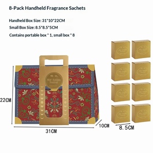 Caja de Regalo Premium para Pastel de Luna del Festival de Medio Otoño, Disponible Ahora, con Capacidad para 4-10 Piezas, Diseño Elegante y Portátil - Product Image 1