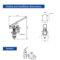 Vanne de régulation de pression à pédale en acier inoxydable TMR7-L6 pour équipement de forage de puits, camion de réparation d'installations pétrolières, pièces minières