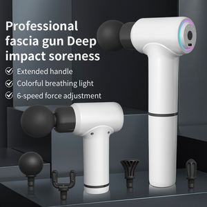 Pistola de masaje portátil con logotipo personalizado, herramienta miofascial de tejido profundo de alta frecuencia y potencia, pistola de masaje de mano de masaje corporal de velocidad rápida - Product Image 3