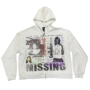 <span class=keywords><strong>Felpa</strong></span> <span class=keywords><strong>con</strong></span> Zip Personalizzata ODM in Poliestere/Cotone, Design Ricamato e Stampato Digitalmente, Vestibilità <span class=keywords><strong>Oversize</strong></span> per Giacca Invernale da Uomo - Product Image 2