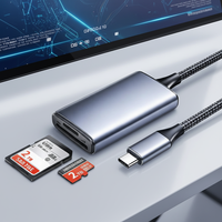 Lettore di Schede SD/TF UHS-II 4.0 ad Alta Velocità, Adattatore Esterno Type-C per Fotocamere e Creatori di Video Professionisti