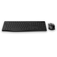 Full-size Slim 2.4G Wireless Silent Keyboard Mouse Combos Rechargeable Numeric Keypad Media Hotkey Adjustable 1600 DPI Mouse