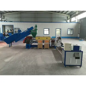 Waste plastic PP PE film crushing washing granulating recycling line