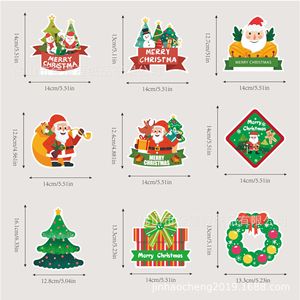 Decoraciones Navideñas de Panal de Abeja, Paquete de 9 Piezas, Adornos de Papel Troquelado para Mesa, Artículos para Fiestas de Navidad - Product Image 3