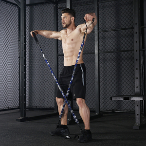 Ensemble de bandes de résistance Innstar avec barre d'entraînement Bande d'exercice Bâton d'entraînement de musculation Kit de barre de Pilates de musculation de gymnastique à domicile - Product Image 6