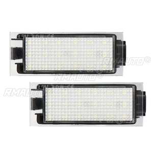 ไฟส่องป้ายทะเบียนรถยนต์แบบ LED 18 ดวง 2 ชิ้น สำหรับรถยนต์เรโนลต์ เมแกน 2 คลีโอ ลากูน่า 3 เมแกน 3 ทวิงโก มาสเตอร์ เวล ซาติส - Product Image 1
