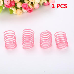 Juguete Interactivo Ecológico para Gatos, Resorte en Espiral de Plástico Colorido, 5cm, para Aliviar el Aburrimiento - Product Image 1