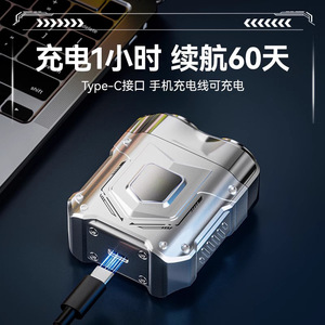 Rasoir portable A2 rechargeable, corps métallique, double tête flottante, pour le rasage du visage des hommes, autonomie de la batterie 500 mAh 800 mAh, 60 - Product Image 2