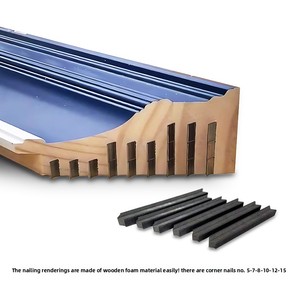 Cornice <span class=keywords><strong>a</strong></span> <span class=keywords><strong>punto</strong></span> <span class=keywords><strong>croce</strong></span> <span class=keywords><strong>a</strong></span> forma di V chiodi angolari in schiuma di acciaio colla foto cornice comune macchina per unghie - Product Image 4