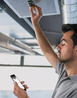 Anémomètre à ailettes Testo 410i avec sonde intelligente sans fil