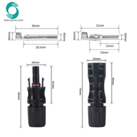 Connecteur de câble solaire photovoltaïque WSPVCC-1500V CE IP67 étanche 30A 1500V pour système solaire photovoltaïque