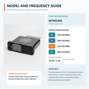 Radio Móvil TETRA <span class=keywords><strong>Motorola</strong></span> MTM5400 Original, 10W, Pantalla a Color, DMO, Repetidor Gateway, Kit de Suministro <span class=keywords><strong>para</strong></span> Vehículos de Transporte Público - Product Image 3