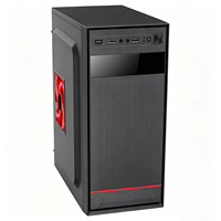Boîtier PC Gaming Populaire Mid-Tower MicroATX 7 Emplacements PCI 2 Baies HDD 2 Baies SSD Positions Multi-Ventilateurs Coque Hôte de Bureau DIY