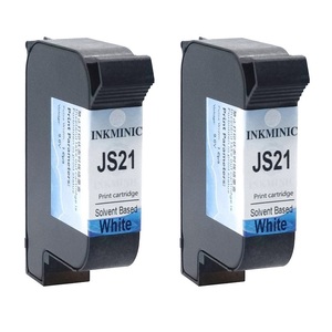 Good Quality JS21 Solvent Based <b>White</b> Ink Cartridge with Chip for Meenjet Mxpro Mxplus Mx Series TIJ Thermal Inkjet <b>Printer</b> - Product Image 6