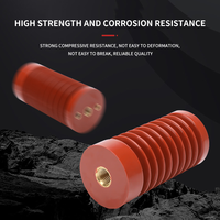 Isolateur rouge 12Kv Boîte de contact en résine époxy haute tension Appareillage de commutation Bec de bague Matériaux et éléments d'isolation
