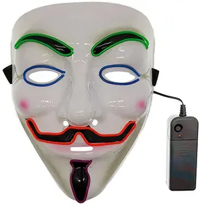 最畅销的点亮黑客面具，仇杀的发光二极管V面具