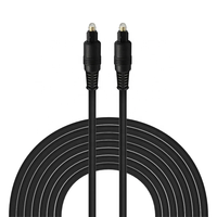 Câble audio numérique optique coaxial Toslink, paire torsadée, connecteurs mâles plaqués or, gaine en PVC noir, pour haut-parleur et projecteur