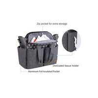 Sac à langer pour nouveau-né, sac à dos à bandoulière unique, organisateur de poussette, polyester léger, 21L, sac à langer pour maman, sac à couches