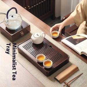 Conjunto Médio De Chá Kung Fu Com Armazenamento De Água Bandeja De Chá Retro Estilo Chinês Para Casa Mesa De Chá Gongfu Com Caixa De Armazenamento De Água - Product Image 3