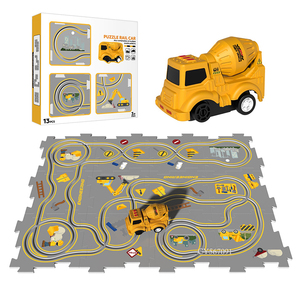 Jouet éducatif amusant à faire soi-même, 13 pièces, puzzles, jouet de piste à fentes, assemblage de voitures sur <span class=keywords><strong>rail</strong></span>, jeux <span class=keywords><strong>pour</strong></span> enfants - Product Image 1