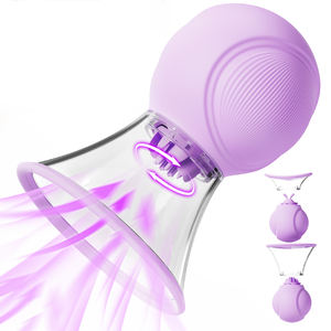 S-HADNE 1 Paio di Giocattoli BDSM Staccabili per Capezzoli, Giocattoli Sessuali con 9 Modalità di Vibrazione e Massaggiatore Manuale a Suzione in Silicone per Seno, Giocattoli per Adulti Donna - Product Image 1